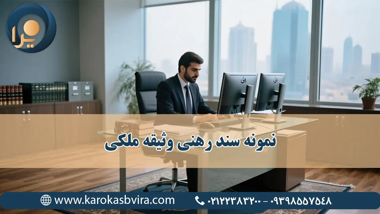 نمونه سند رهنی وثیقه ملکی